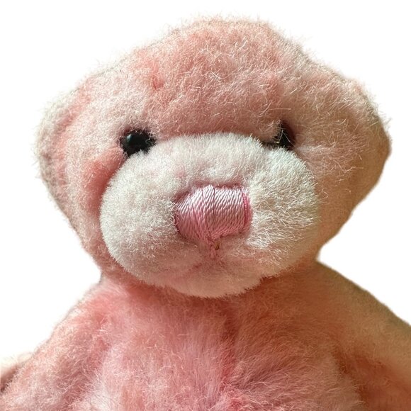 Vintage A&A SABLE Teddy Bear Frosted Pink Soft Realistic Fur 12in Plush Rare - Picture 2 of 7
